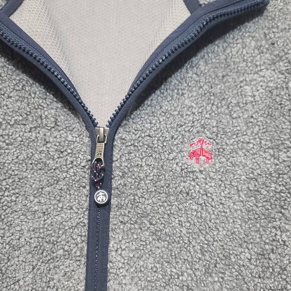 Brooks Brother Mens Gray Teddy Fleece Jacket Size Small - Picture 3 of 5